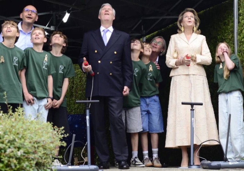 Dronning Mathilde i Natan-antrekk