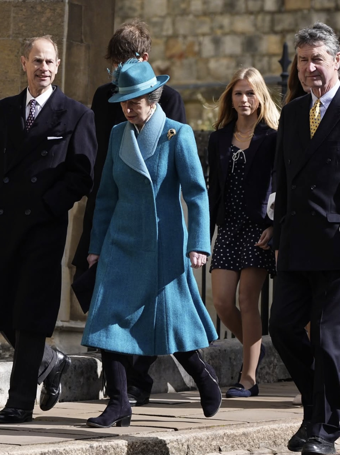Prinsesse Anne og hertug Edward ankommer