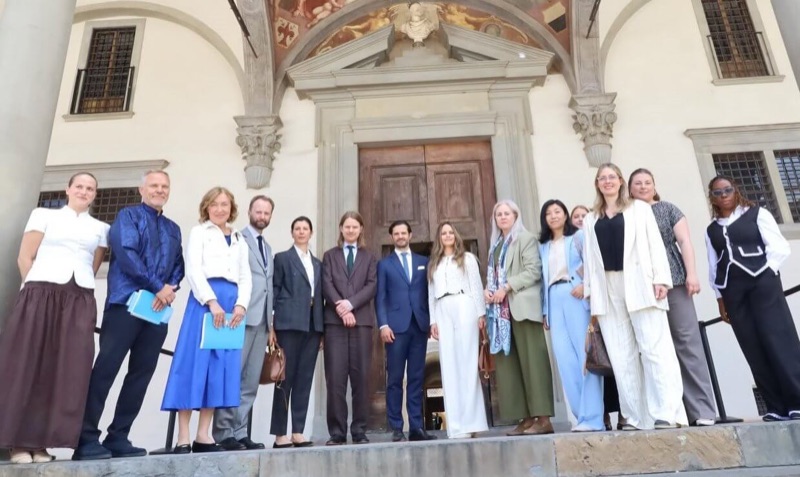 Gruppebilde fra besøket i Firenze