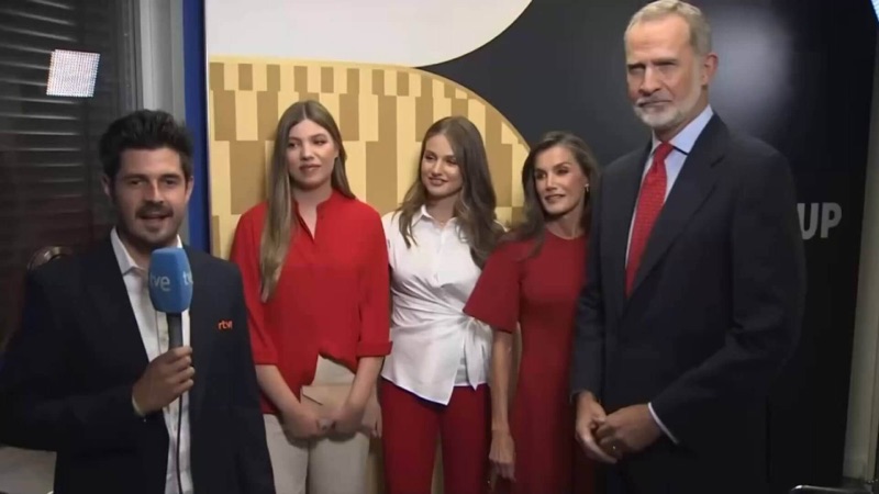 Kongefamilien intervjues av spansk TV