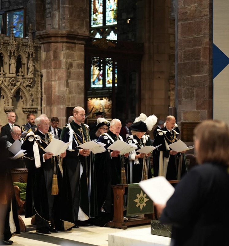 Kongefamilien deltok i Thistle-gudstjenesten i St Giles' Cathedral