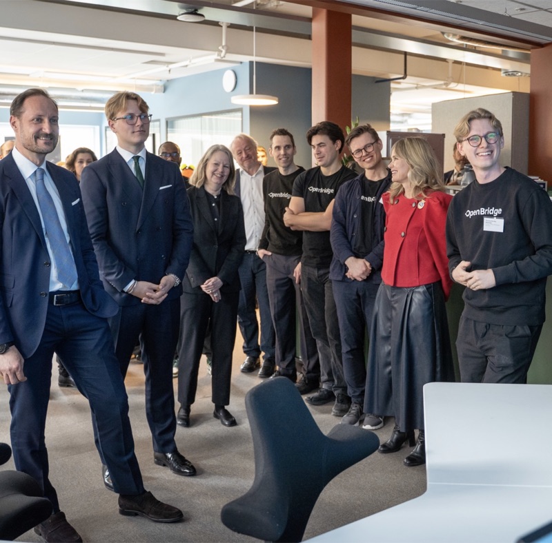 Kronprinsen og prins Sverre Magnus ved Ocean Industries Concept Lab