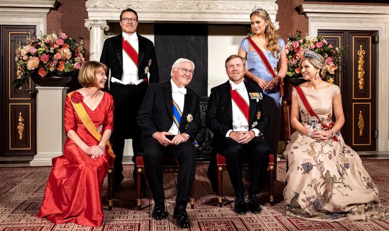 Statsbankett for Tysklands president i Amsterdam