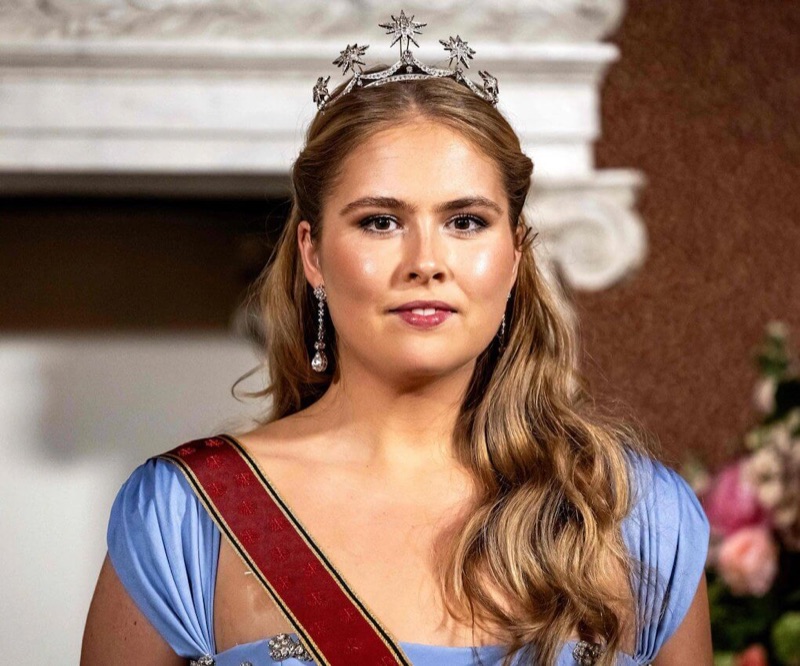 Kronprinsesse Amalia under statsbanketten