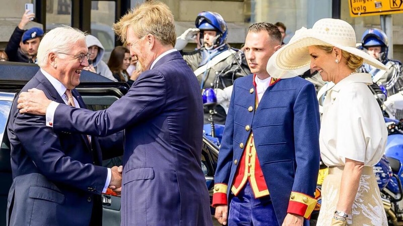 Kong Willem-Alexander tar imot president Steinmeier