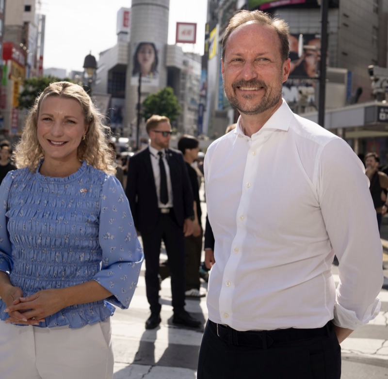 Kronprinsen på Shibuya-krysset
