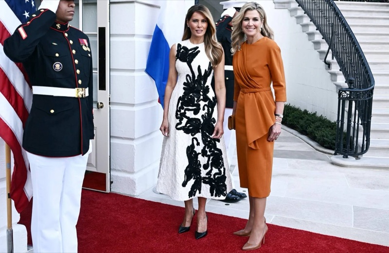 Førstedame Melania Trump og dronning Máxima