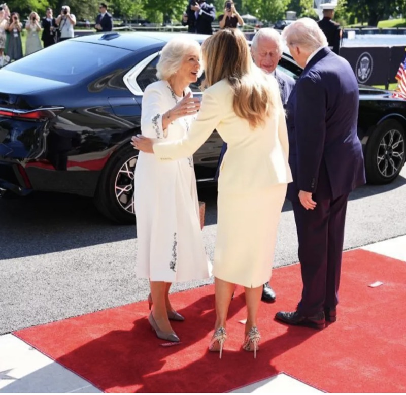 Kongeparet møter presidentparet