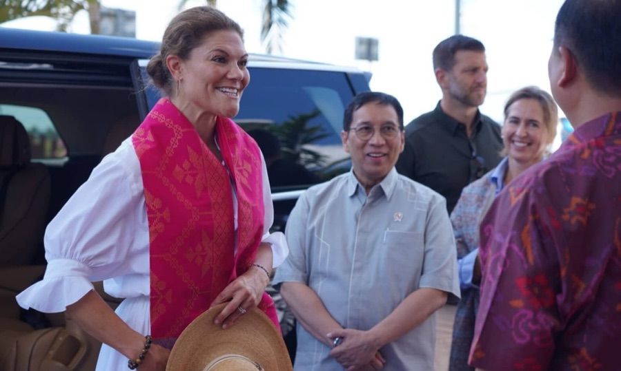 Crown Princess Victoria visited Lombok as UN ambassador