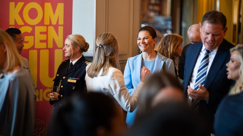 Kronprinsessen blant gjester