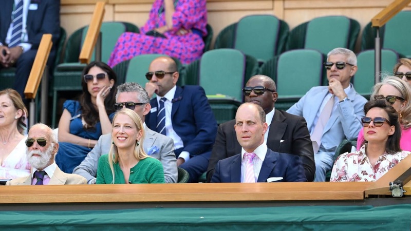 Prins Michael av Kent, Lady Gabriella Kingston og Lord Frederick Windsor i losjen
